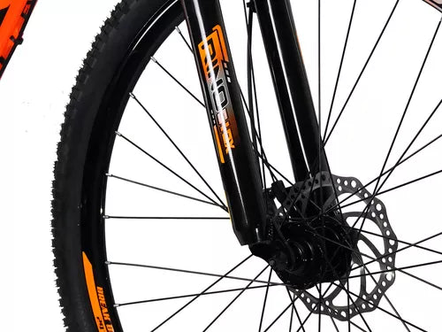 Bicicleta Aro 29 Rino Everest A Disco 24v Cambios Index Cor Laranja Tamanho Do Quadro 19